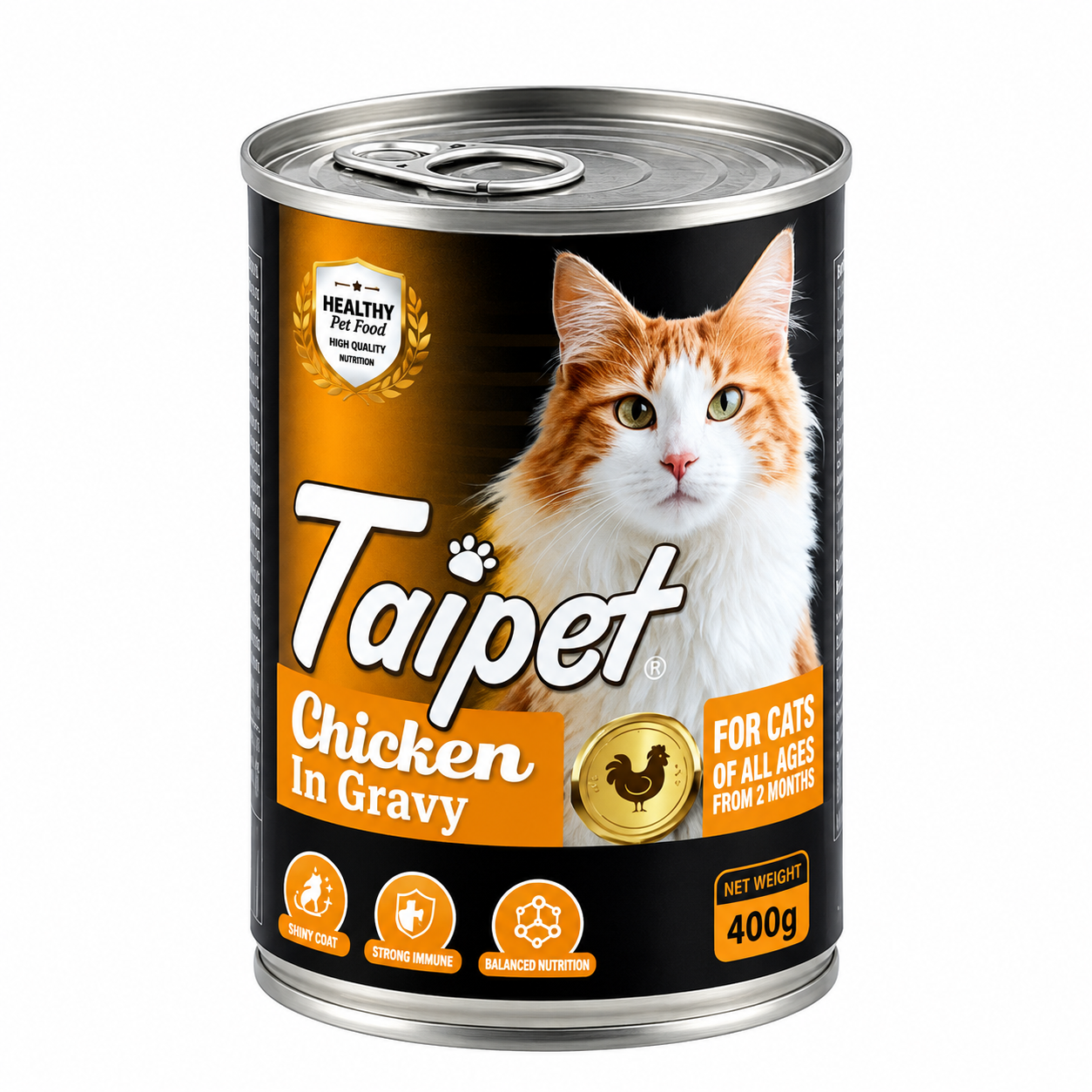 Taipet Adult & Kitten Can Food (Chicken in Gravy) - 400gm